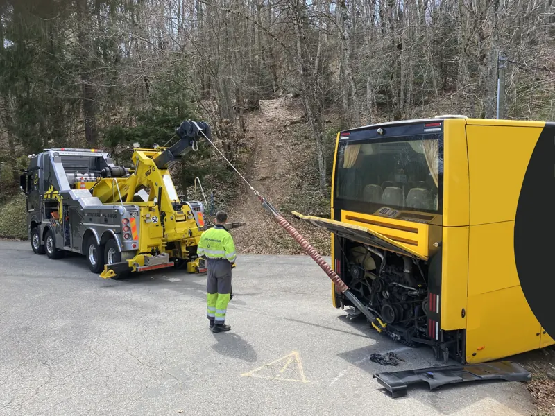 Intervention ASR Dépannage : autocar couché