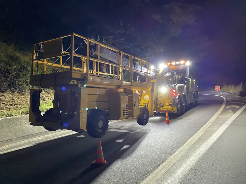 Intervention ASR Dépannage : nacelles élévatrices, de nuit (photo 3 sur 4)