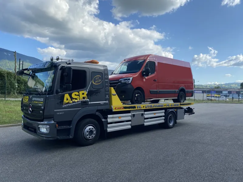 Intervention ASR Dépannage : transport sur plateau